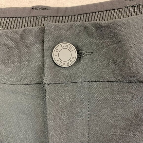 UNRL Golf Mens Halifax Pants 2XL 40-42 Black Chino Tapered Stretch 32" Inseam - Picture 6 of 14